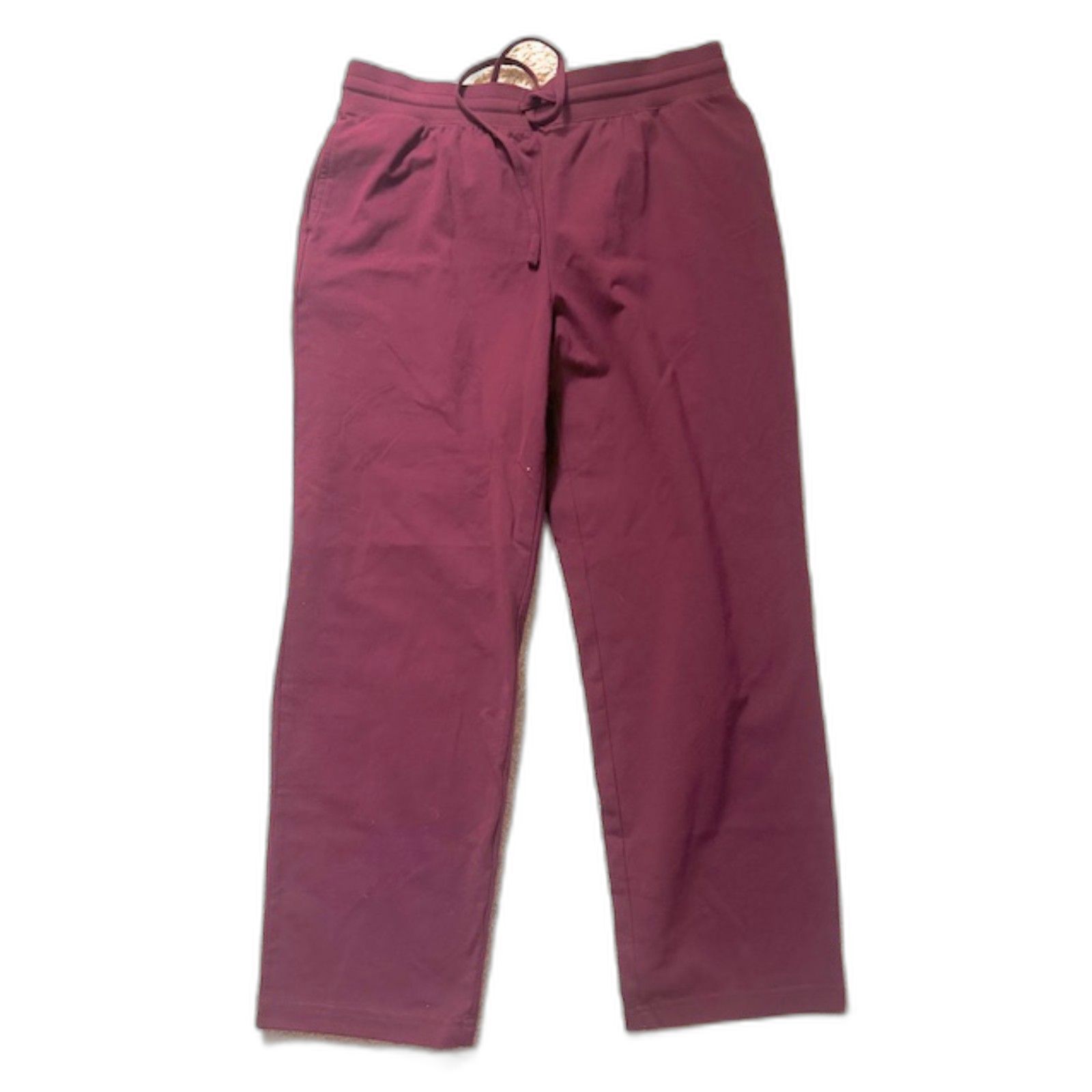 Style&Co Y2k Nwt Burgundy Straight Petite Short Mid Rise Cargo Cotton Pants Pm-S
